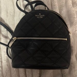 Kate Spade Quilted Black Backpack